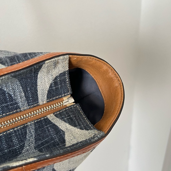 Coach Denim and Tan Signature Tote - Picture 11 of 12